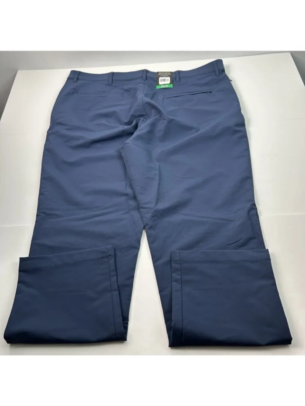 Banana Republic Men's 38x30 Flat Front Stretch Tech Pants Blue Slim G2175 NWT
